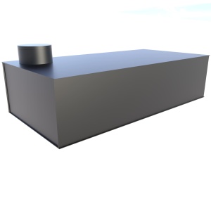 Plastic rainwater tank, 3 - 12 m3
