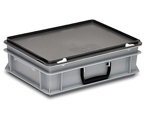 Plastová prepravka s vekom - kufor 400x300x132 mm
