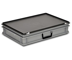 Plastová prepravka s vekom - kufor 600x400x135 mm